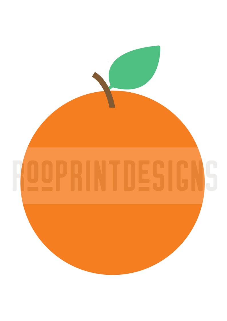 Puede incluir: Una naranja de color naranja brillante con una hoja verde en la parte superior. La naranja es una ilustraci&oacute;n simple y plana.
