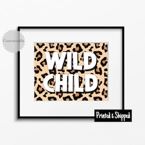 Póster con estampado de leopardo para niños salvajes, diseño de animales, para habitación infantil, guardería, pared, regalo de safari, zoológico naranja para niños pequeños, 5 x 7, 6 x 8, 8 x 10, 11 x 14, A4, A3, 30 x 40