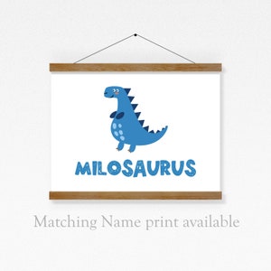 Cute Dinosaur Alphabet Print Bedroom Playroom Nursery Wall Art Toddler ...