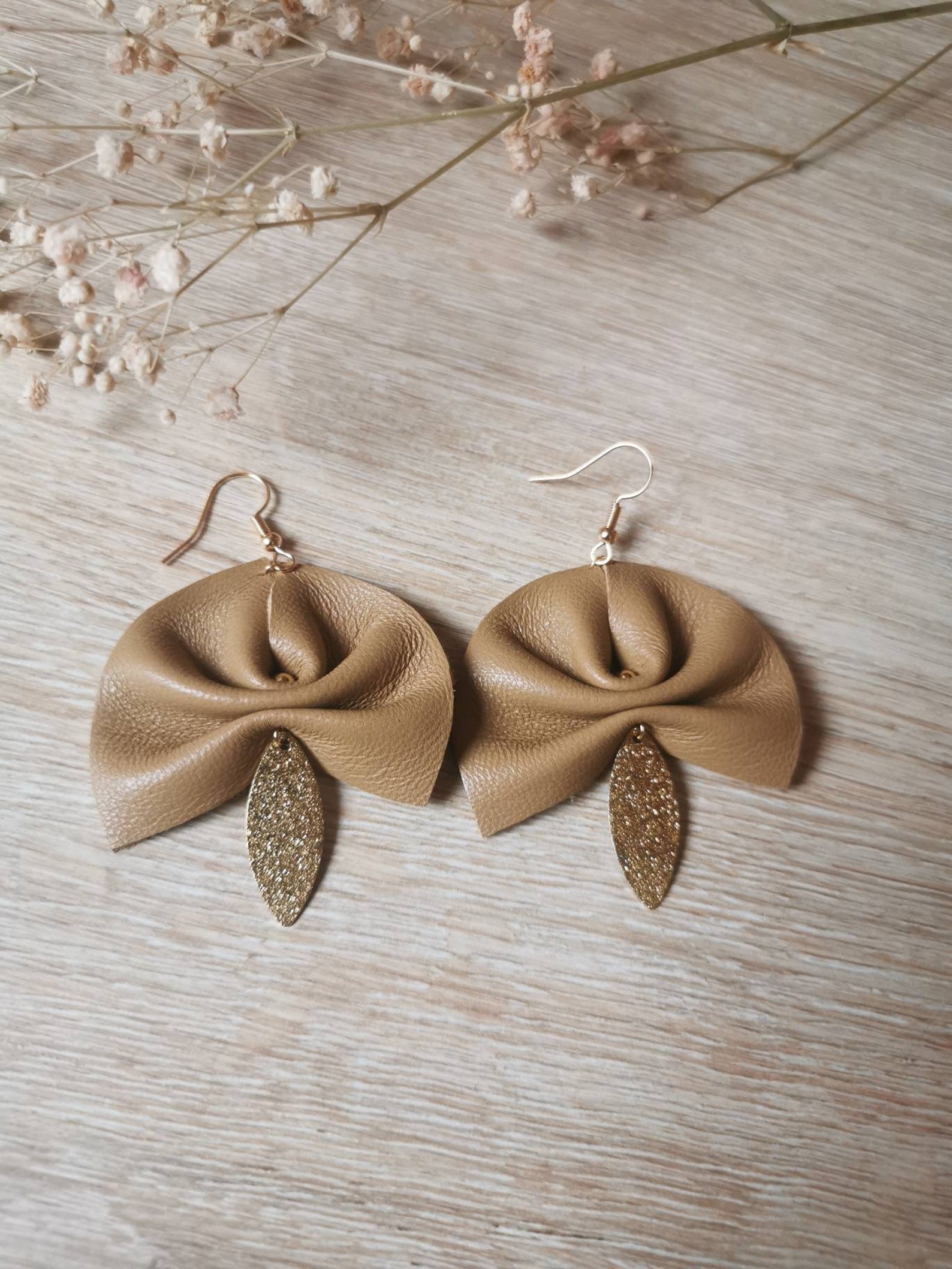 Clips boucles d'oreilles vintage Marie Victoire Kamer coeur - Jeronine Vintage