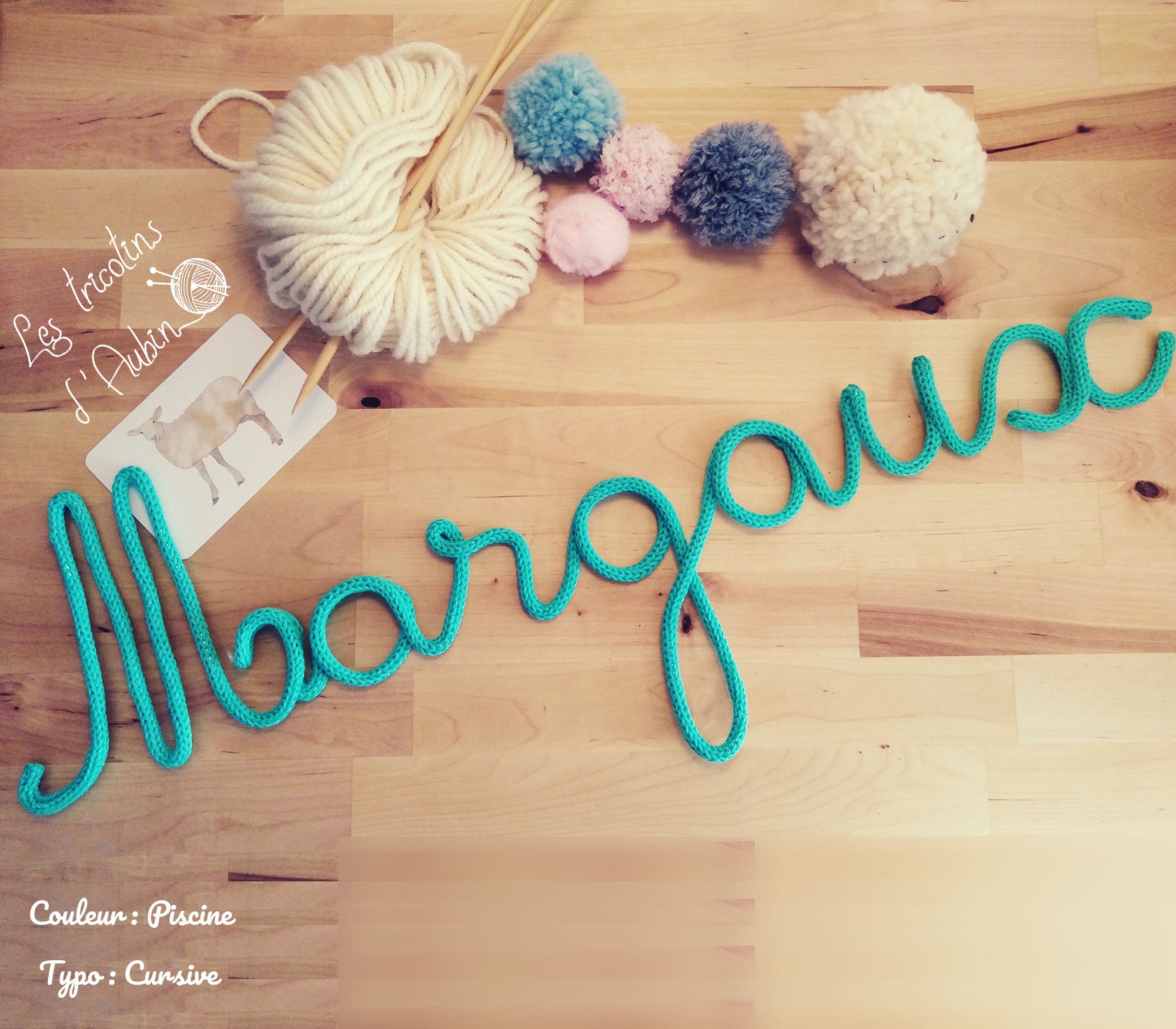 Prénom en Tricotin