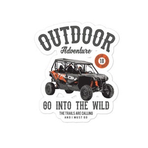 The Honda Talon 1000X UTV Outdoor Adventure Bubble-free stickers