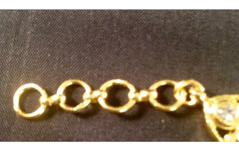 Golden diamant\u00e9 pair of anklet payal foot chain