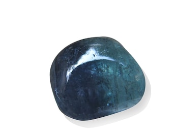 5.42Ct Bicolor Tourmaline Cabochon, Purple Blue Color, Handmade, Untreated, Natural Gemstone