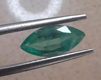 Natural Emerald 1.00Ct, Top Grade Natural EMERALD, Flawless Marquise Cut, Earth Mined, Cut In Israel, Quality Gem