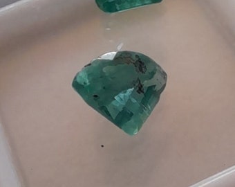 Deep Green Grass Emerald 1.14Ct, High Grade Natural EMERALD, Deep Cut, Deep Grass Green Color, Earth Mined, Cut In Israel, Loos Gem