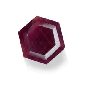 12.98Ct Natural Ruby Hexagon, Natural Gemstone, Untreated, Certified, Vintage