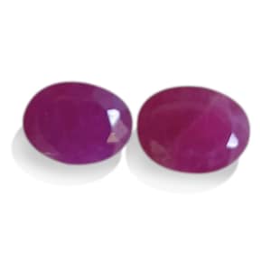 3.85Ct Natural Ruby's Pair: Vivid Lush Color, Untreated, Natural Gemstones