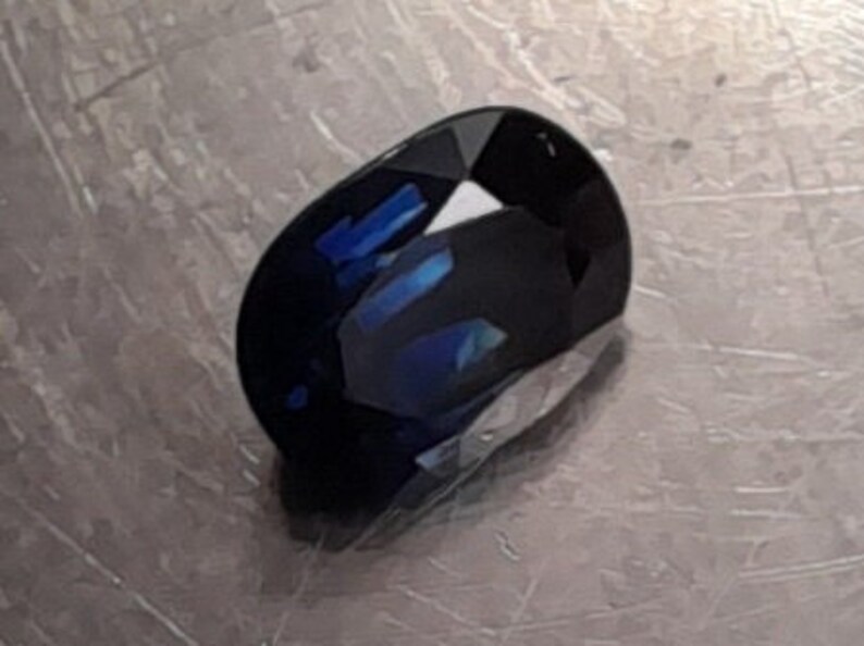 Natural Burmese Royal Blue Sapphire 1.35ct, Vivid Color, Flawless