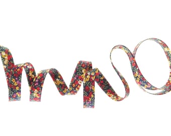 Biais Liberty Wilmslow Berry A x 50 cm ruban fleuri pour bracelets...