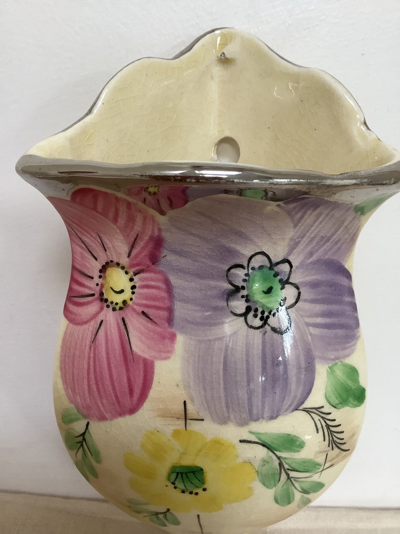 Lovely Vintage Arthur Wood Wall Vase Etsy UK