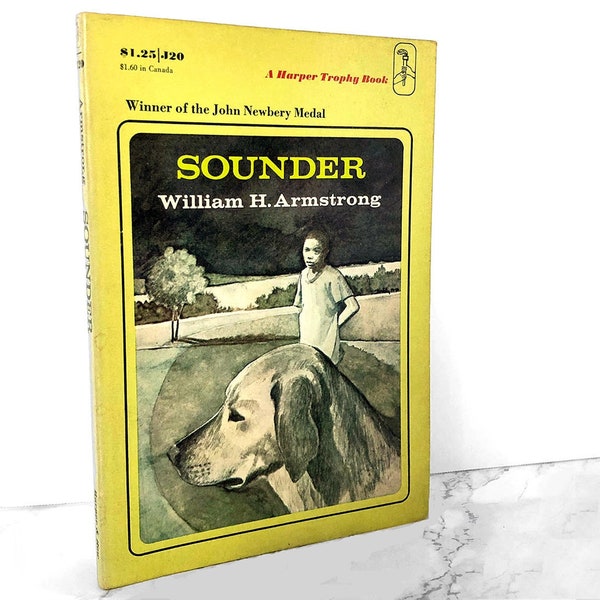 Sounder by William H. Armstrong [FIRST PAPERBACK PRINTING] 1972 // Harper Trophy // Vintage Trade Paperback