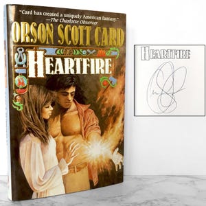 SIGNIERT! Heartfire by Orson Scott Karte [ERSTAUFLAGE] 1998 // Tor Fantasy // Erstdruck! Hardcover // Tales of Alvin Maker V