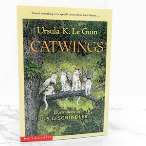 Catwings by Ursula K. Le Guin [FIRST PAPERBACK EDITION] 1990 • Scholastic • Mint!