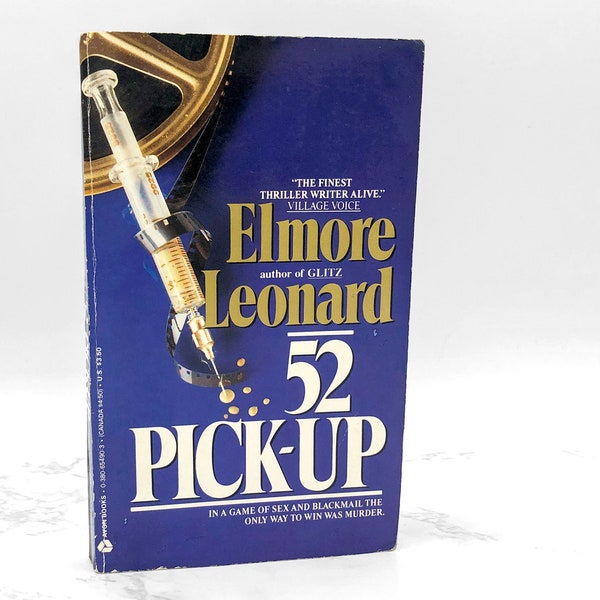 52 Pickup by Elmore Leonard [1983 PAPERBACK] • Avon Books • Vintage Crime