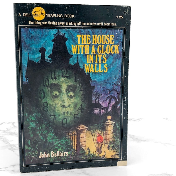 The House With A Clock in Its Walls by John Bellairs [FIRST PAPERBACK EDITION] 1975 • 2nd Printing • Dell•Yearling