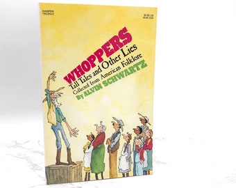 Whoppers: Tall Tales & Other Lies by Alvin Schwartz [TRADE PAPERBACK] 1990 • Harper and Row • Mint!