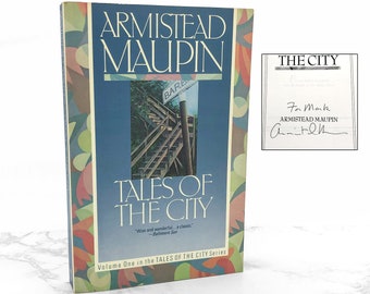 SIGNED! Tales of the City by Armistead Maupin [TRADE PAPERBACK] 1989 Re-issue • Perennial Library