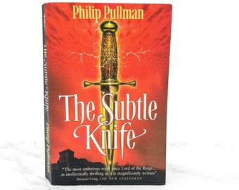 The Subtle Knife von Philip Pullman [Erste Taschenbuchausgabe in Großbritannien] 1998 • Point • His Dark Materials #2