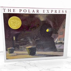 O Expresso Polar por Chris Van Allsburg [PRIMEIRA EDIÇÃO] 1985 • 33ª Impressão • Capa dura • Houghton Mifflin Company
