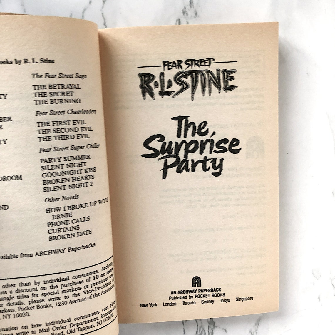 The Surprise Party by R.L. Stine The Surprise Party by R.L. Stine