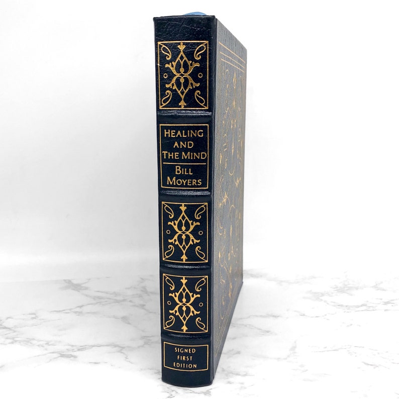 SIGNED Healing and the Mind by Bill Moyers FIRST EDITION 1993 The Easton Press Rare Limited Leather Bound True 1st image 3