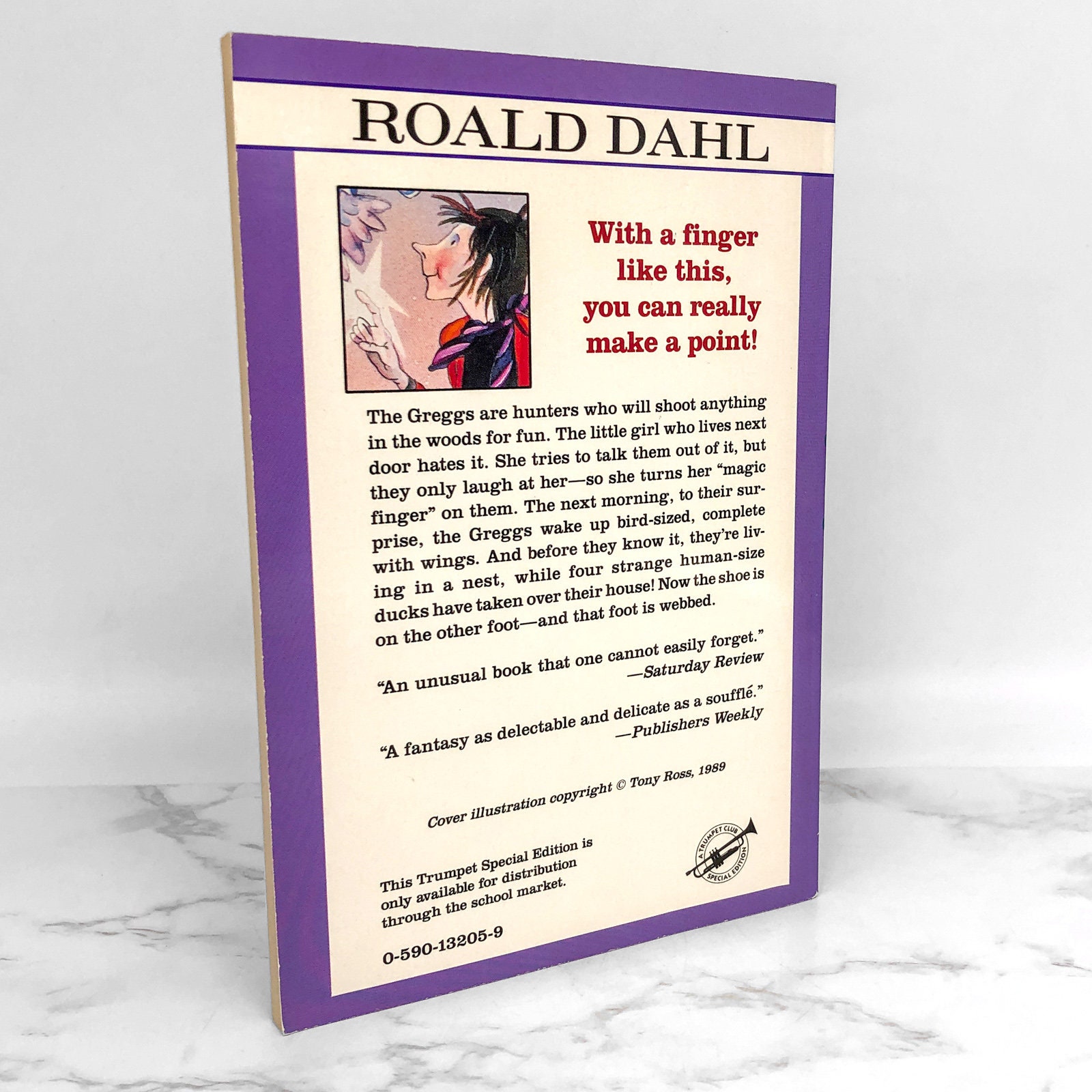 The Magic Finger by Roald Dahl [1996 TRADE PAPERBACK] Puffin Scholastic ...