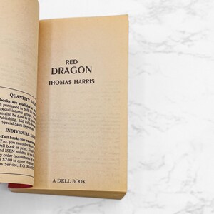 Red Dragon by Thomas Harris [1990 PAPERBACK] Dell • Hannibal #1 Bild 3