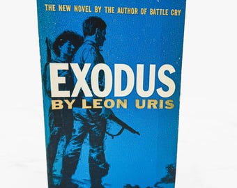Exodus by Leon Uris [FIRST PAPERBACK EDITION] 1959 • Bantam Books • Like New!