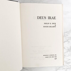 Deus Irae de Philip K. Dick y Roger Zelazny [PRIMERA EDICIÓN] Primera impresión // 1976 // Doubleday // Tapa dura imagen 3