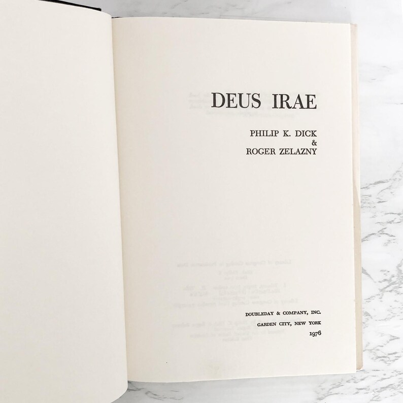Deus Irae de Philip K. Dick y Roger Zelazny [PRIMERA EDICIÓN] Primera impresión // 1976 // Doubleday // Tapa dura imagen 3
