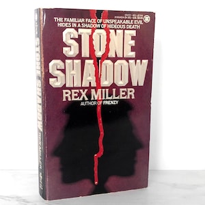 Stone Shadow by Rex Miller [FIRST EDITION] 1989 // First Printing // ONYX Horror Original // Jack Eichord #3 // Paperbacks From Hell