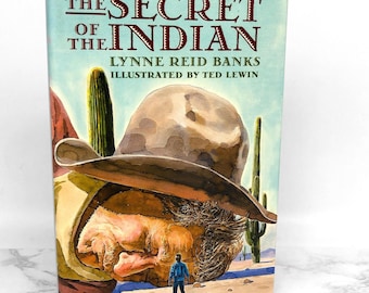 The Secret of the Indian by Lynne Reade Banks [FIRST EDITION] 1989 • 1st Printing! • Doubleday Hardcover • Indian in the Cupboard #3 • Mint!