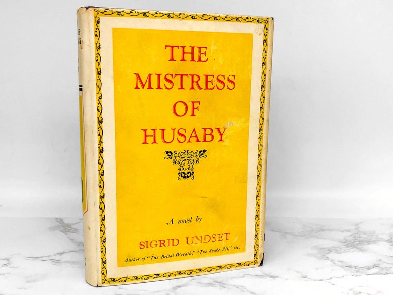 The Mistress of Husaby par Sigrid Undset PREMIÈRE ÉDITION 1928 Couverture rigide ancienne Grosset & Dunlap 4e impression image 1