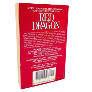 Red Dragon by Thomas Harris [1990 PAPERBACK] Dell • Hannibal #1 Bild 4
