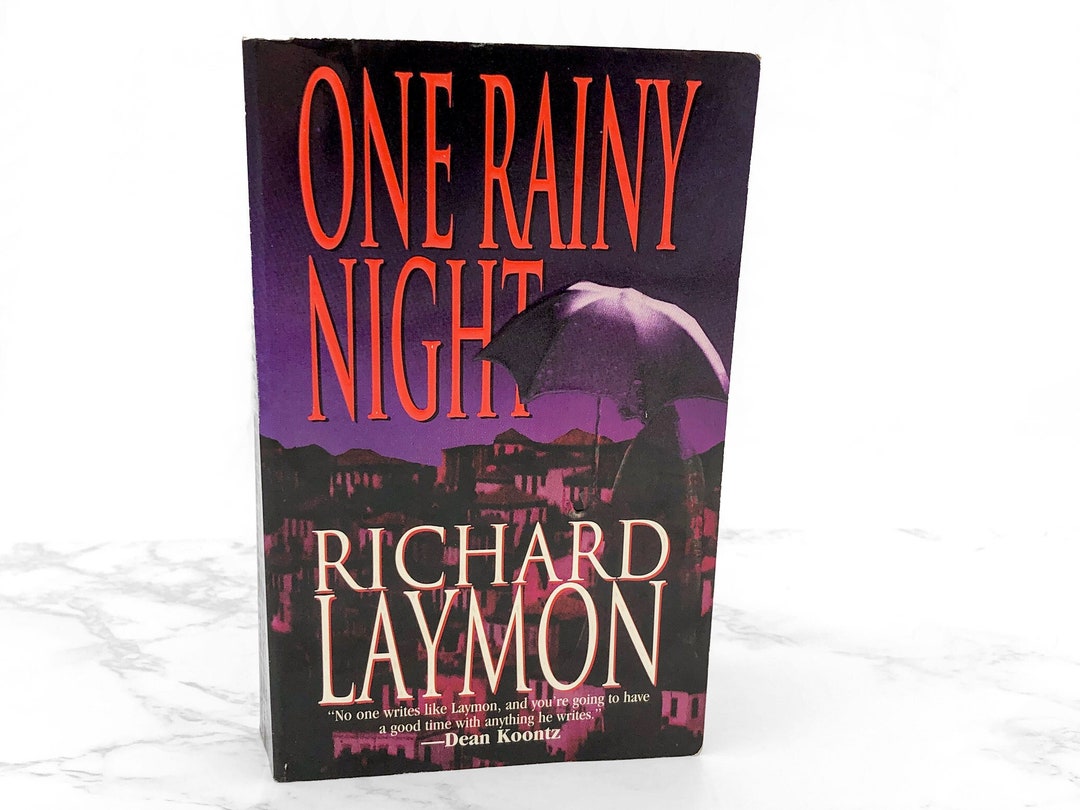 One Rainy Night by Richard Laymon [2000 PAPERBACK] • leisure Horror - Etsy