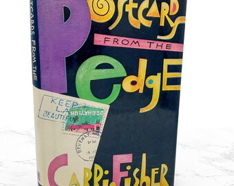 Postcards from the Edge by Carrie Fisher [FIRST EDITION] 1987 • 1st Printing! • Simon & Schuster • Mint