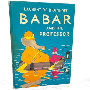 Babar and the Professor by Laurent de Brunhoff [U.S. FIRST EDITION] 1957 • Hardcover • Random House