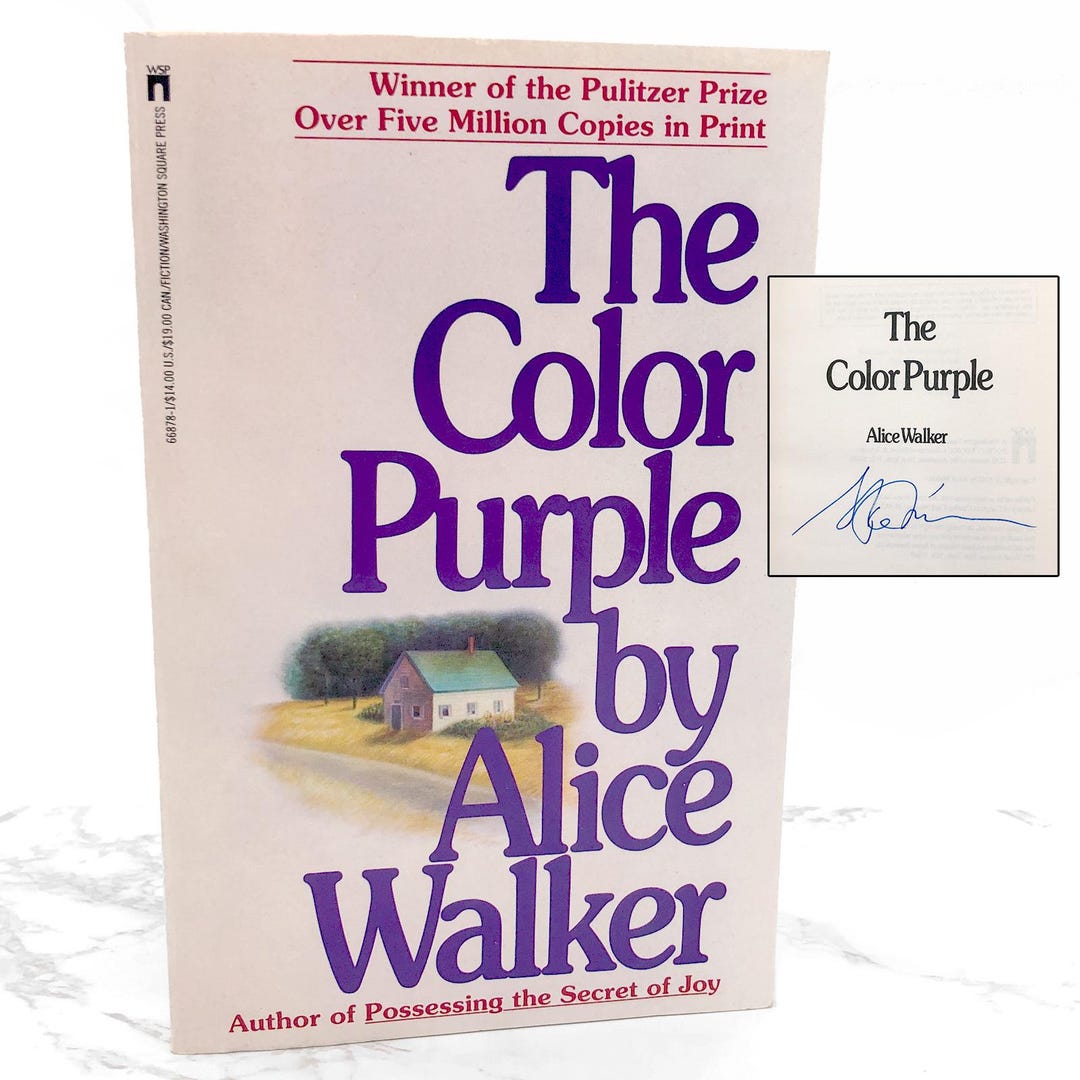 SIGNED! the Color Purple by Alice Walker [1ST PAPERBACK