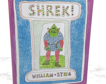 Shrek! by William Steig [FIRST EDITION] 1990 • 1st Printing! • Hardcover • Farrar Straus Giroux • Mint!