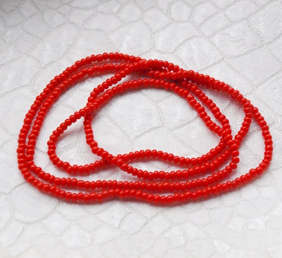 Red Beaded Necklace Minimalist Red Necklace Red Bidesmaid Necklace Red Boho Necklace Red Beaded Necklace Cheap Red Necklace Long Red Jewelry Etsy