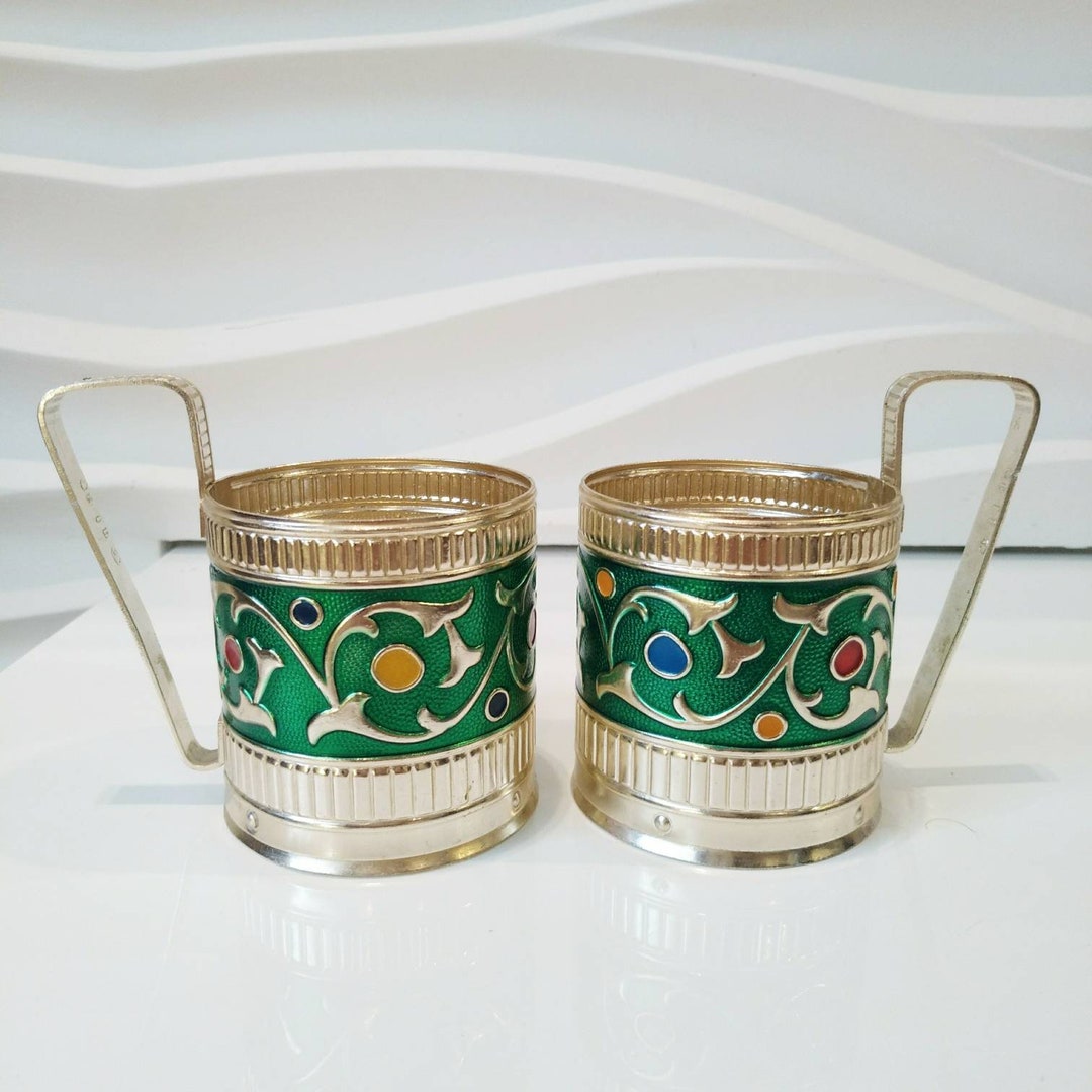Metal Glass Holder Vintage Glass Holder Russian Glass Holder Tea Glass