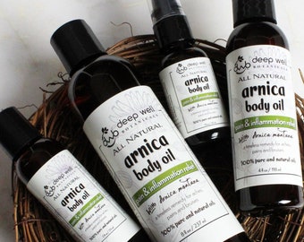 Arnica Body Oil | Pain & Inflammation | Massage Oil | Charity