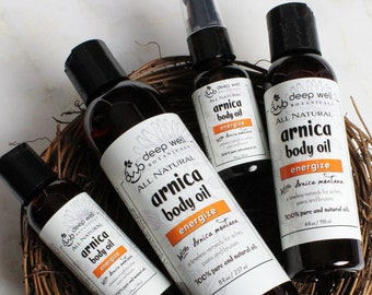 Arnica Body Oil | Massage Oil | "Energize" | Natural | Charity