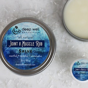 Joint & Muscle Rub | Salve | Balm | Menthol | Natural | Charity