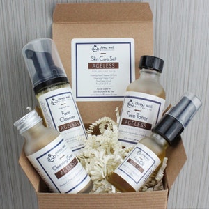 Skin Care Set | &#39;AgeLESS&#39; | Mature Skin | Natural | Gift for Her | Free Shipping | Charity