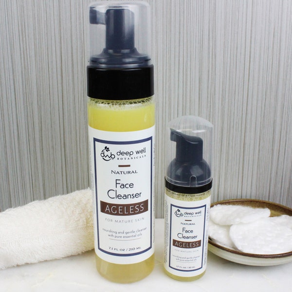 Foaming Facial Cleanser | 'AgeLESS' | Face Wash | Natural | Charity