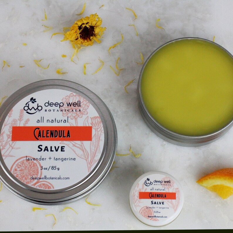 Calendula Salve | Lavender & Tangerine | Balm | Natural | Charity - Etsy