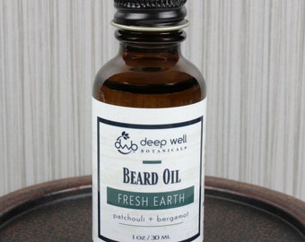 Beard Oil | "Fresh Earth" | All Natural | 1 fl oz