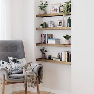 Rustic, Handmade Alcove Shelf. (Living Room Shelf / Nook Shelf / Wooden Shelf) image 2